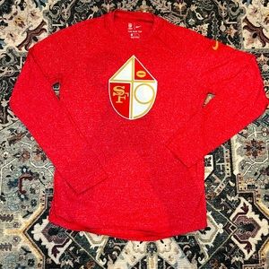 Nike Red Long Sleeve Men's Shirt